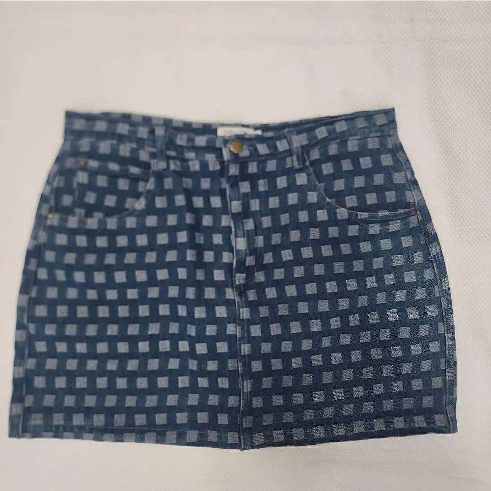 Molly Bracken Printed Denim MiniSkirt for Women